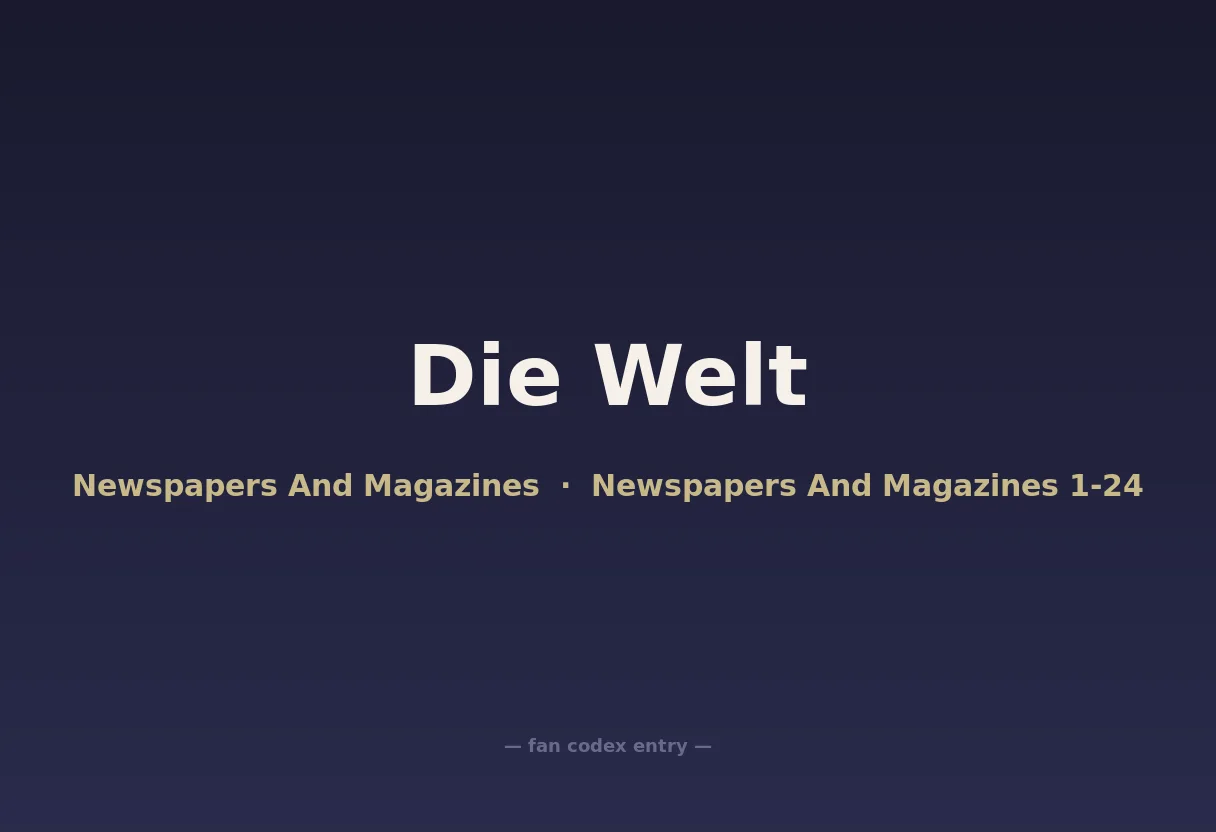 Die Welt