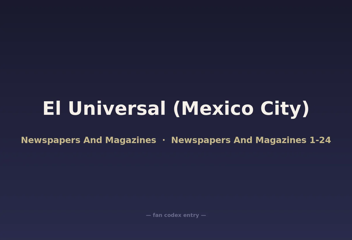 El Universal (Mexico City)
