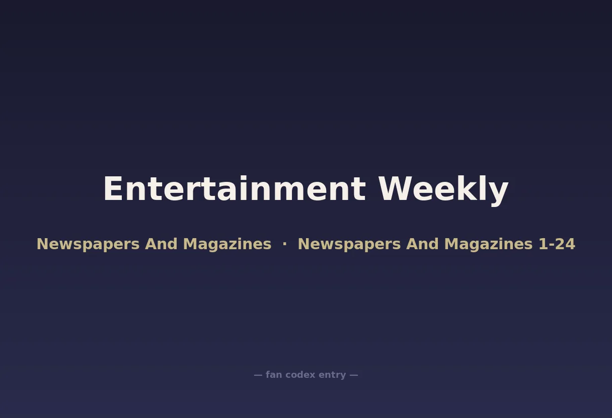 Entertainment Weekly
