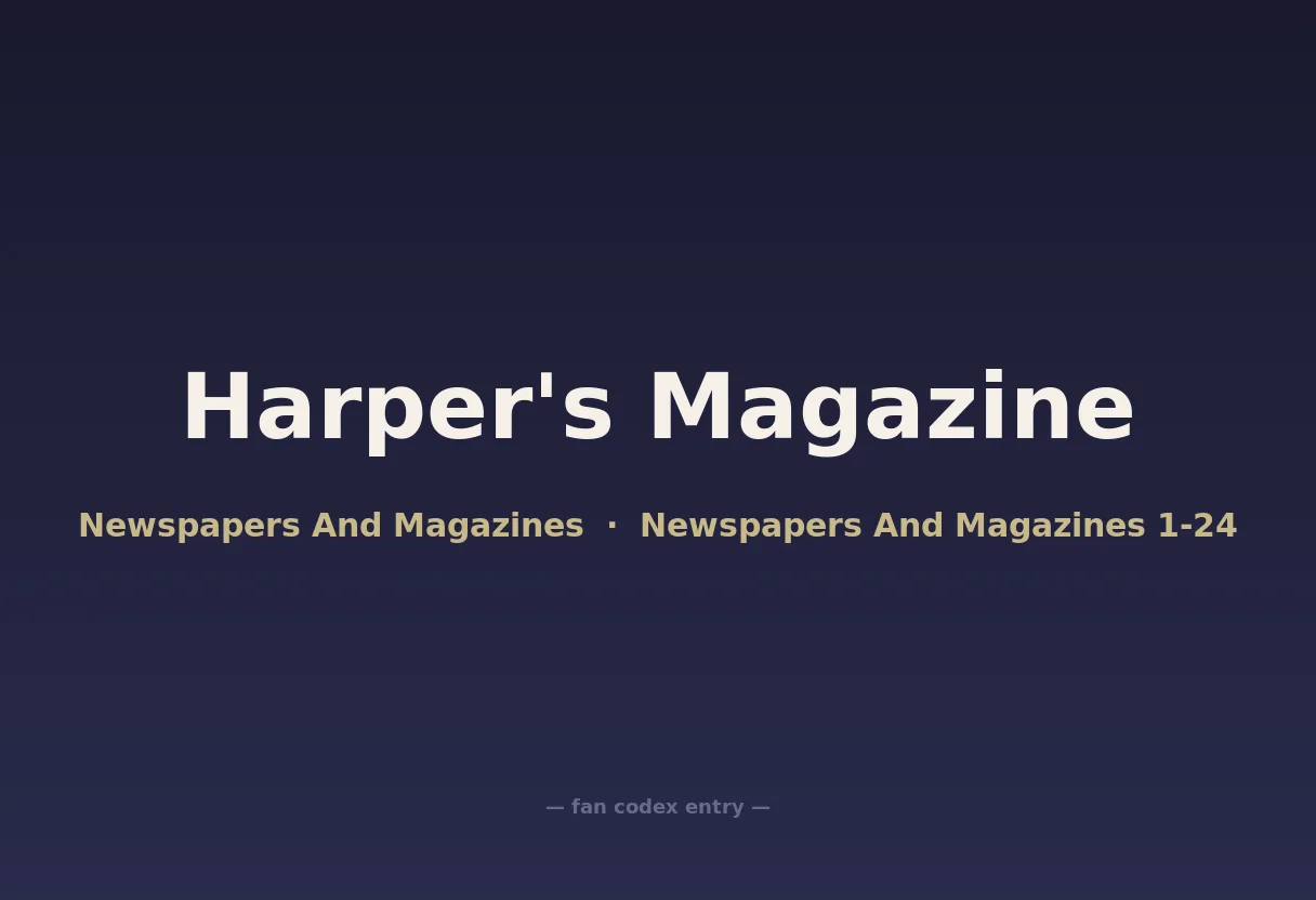 Harper's Magazine