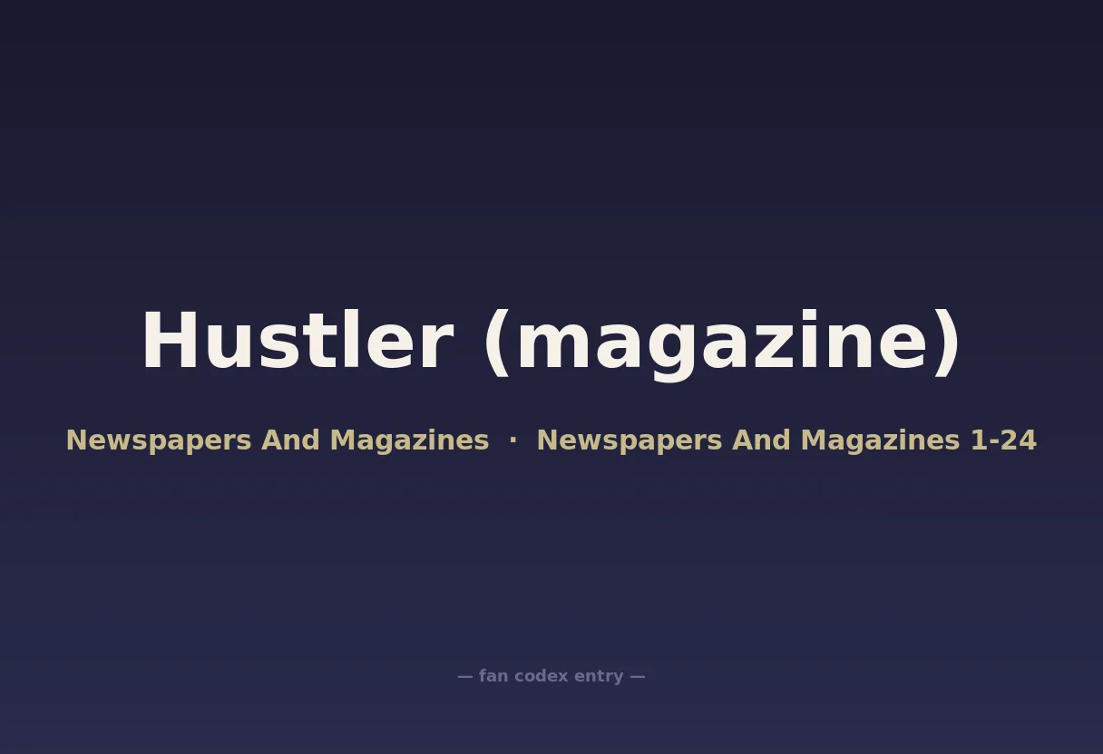 Hustler (magazine)